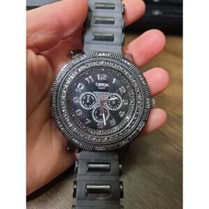 Carbon Elements Quartz Watch Chronograph New Battery